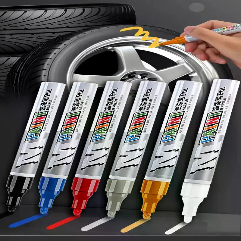Waterproof Paint Marker Pen – Multi-Surface Touch-Up & Tyre