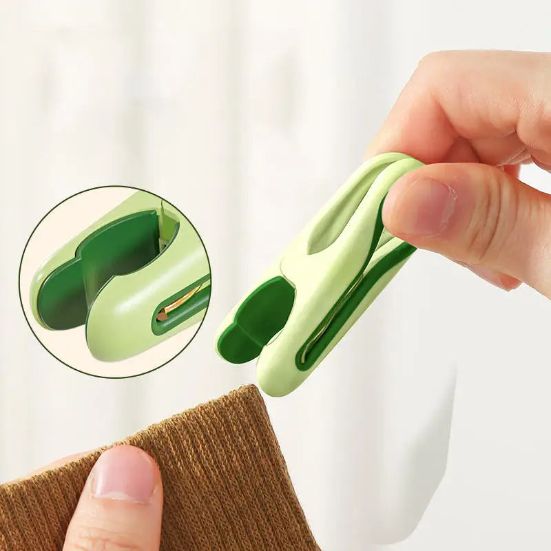 Non Marking Clothes Drying Clip Strong Fixing Sock Clips Storage Basket for Dormitory Home Use Windproof and Anti Slip Peaceful Pleasures Health and Wellness