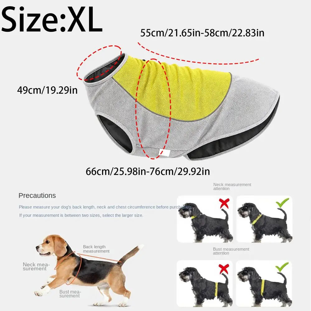 Cooling Dog Vest Comfortable Fit Breathable With Ice Bag Pocket Dog Cooling Jacket For Beach Play Walking Picnic Park Outing Peaceful Pleasures Health and Wellness WHITE China Mainland