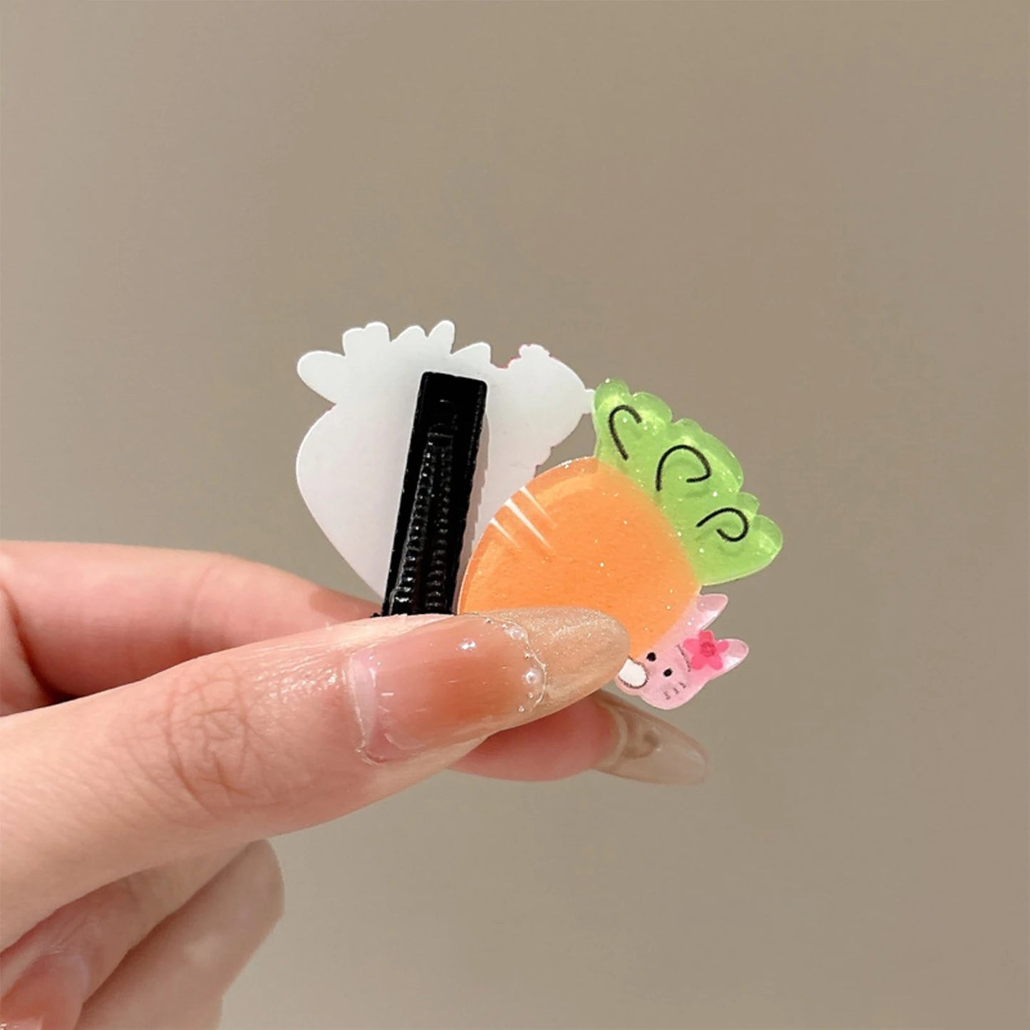 Cartoon Theme Women Hair Pin Temperament All Match Hair Clip for Woman Girls Birthday Gifts Peaceful Pleasures Health and Wellness