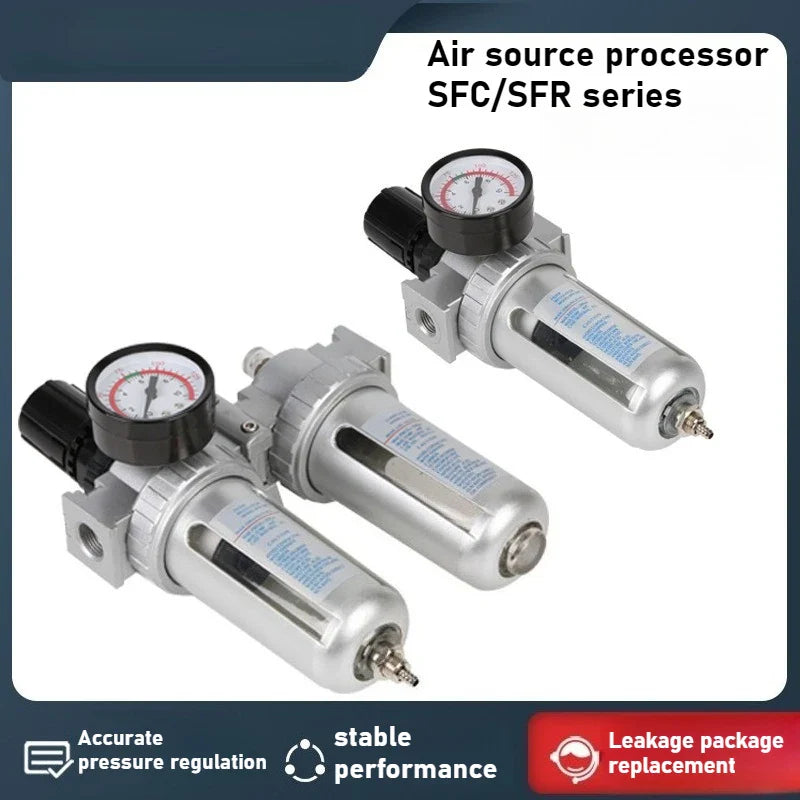 Air Compressor Filter Regulator SFC SFR 200 300 400 Auto Drain