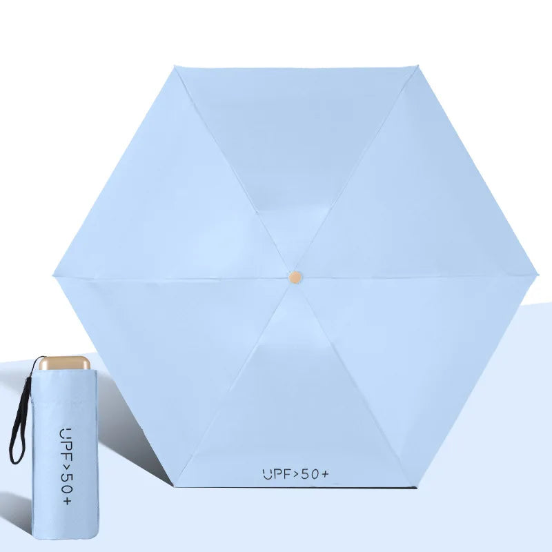 UPF 50+ Mini Pocket Parasol – UV Folding Travel Umbrella