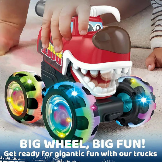 Light-up Truck Toy Cars Press Inertial Safety Car Model Peaceful Pleasures Health and Wellness