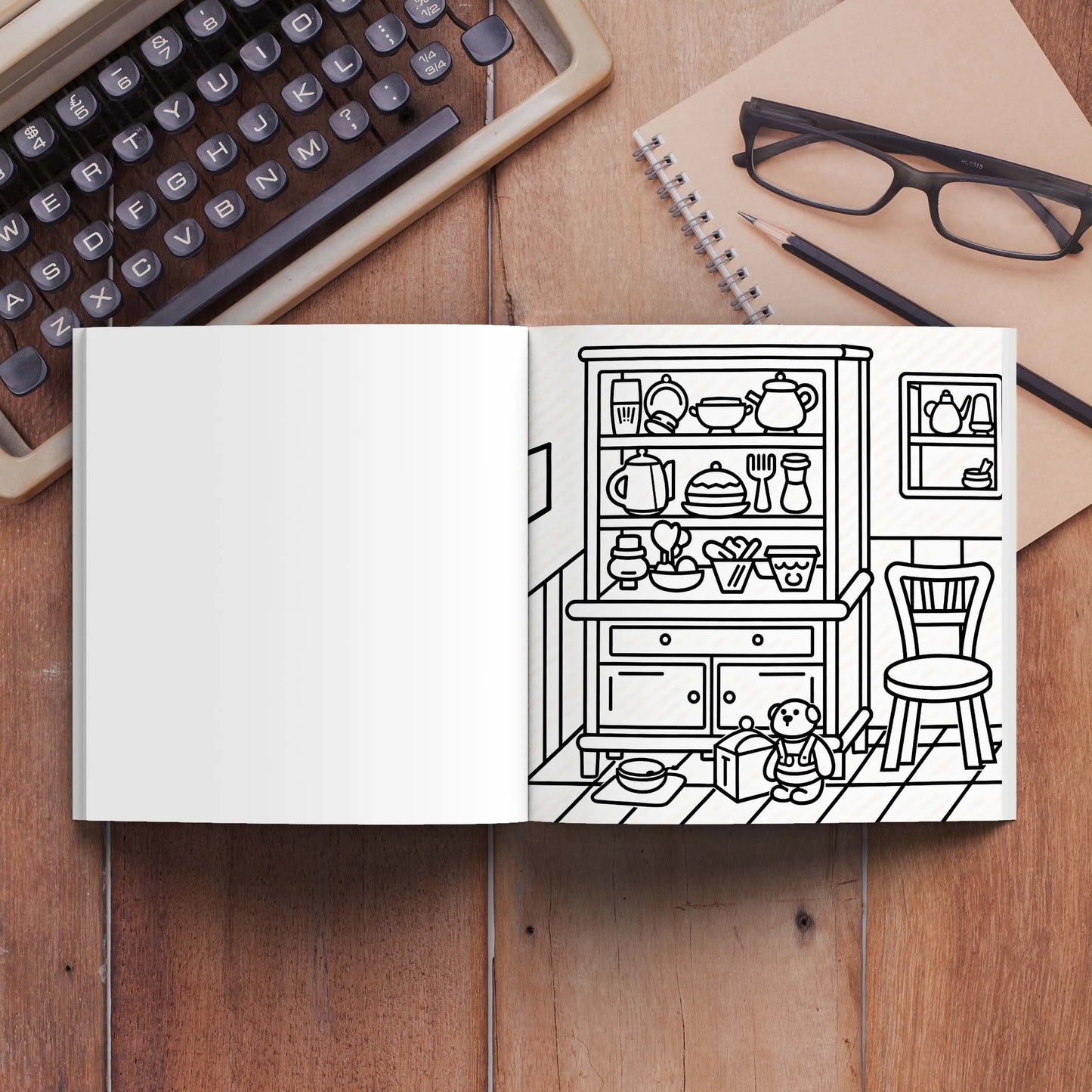 Bview Art Cozy Spaces Stress-relief Coloring Book Adults Bold Easy