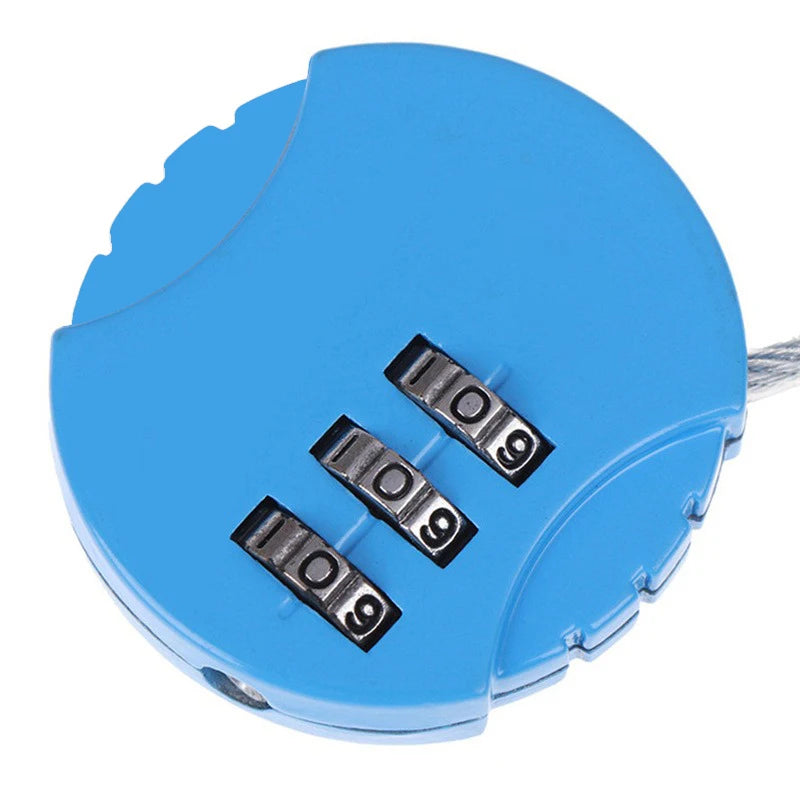 Password Lock Steel Wire Rope Password Locks Padlock Luggage Bicycle Spherical Locks Cartoon Password Padlocks Peaceful Pleasures Health and Wellness