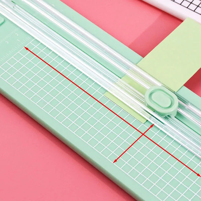 A4 Paper Trimmer Security Safeguard Side Ruler Portable Straight Edge