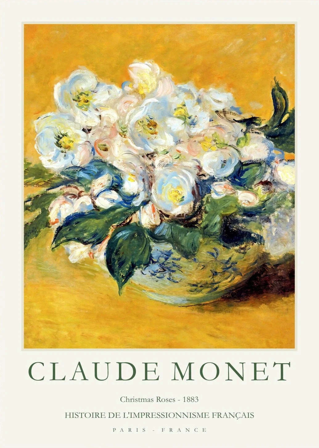 Claude Monet Abstract Landscape Canvas Wall Art | Unframed Print