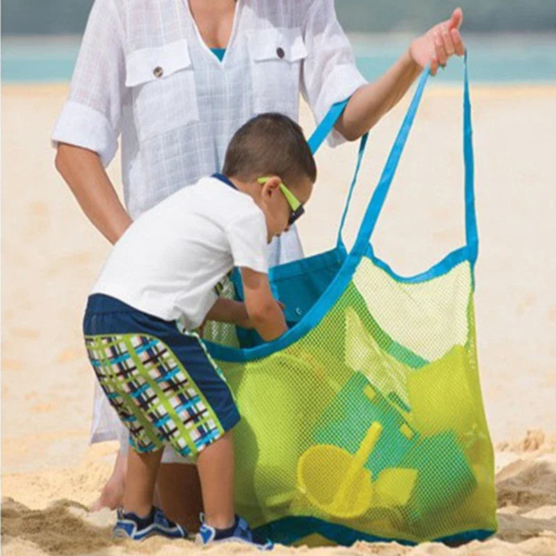 Large Mesh Beach Bag – Sand-Free Tote for Towels & Swim Gear