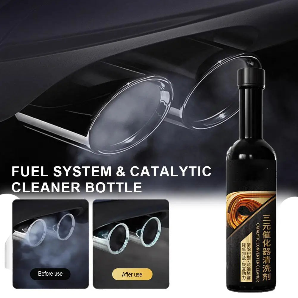Catalytic Converter Cleaner No Disassembly Engine Knock Eliminator Carbon Deposit Remover Exhaust Purification Fluid Fuel System Peaceful Pleasures Health and Wellness