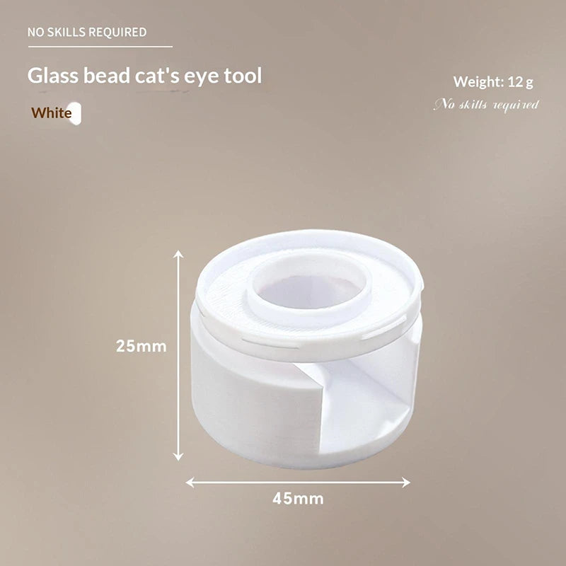 Nail Magnet Cat Eye Auxiliary Device Quickly Suction Cat's Eye Assist Tool For Nail Art Beginners Manicure Art Design Tools Peaceful Pleasures Health and Wellness White