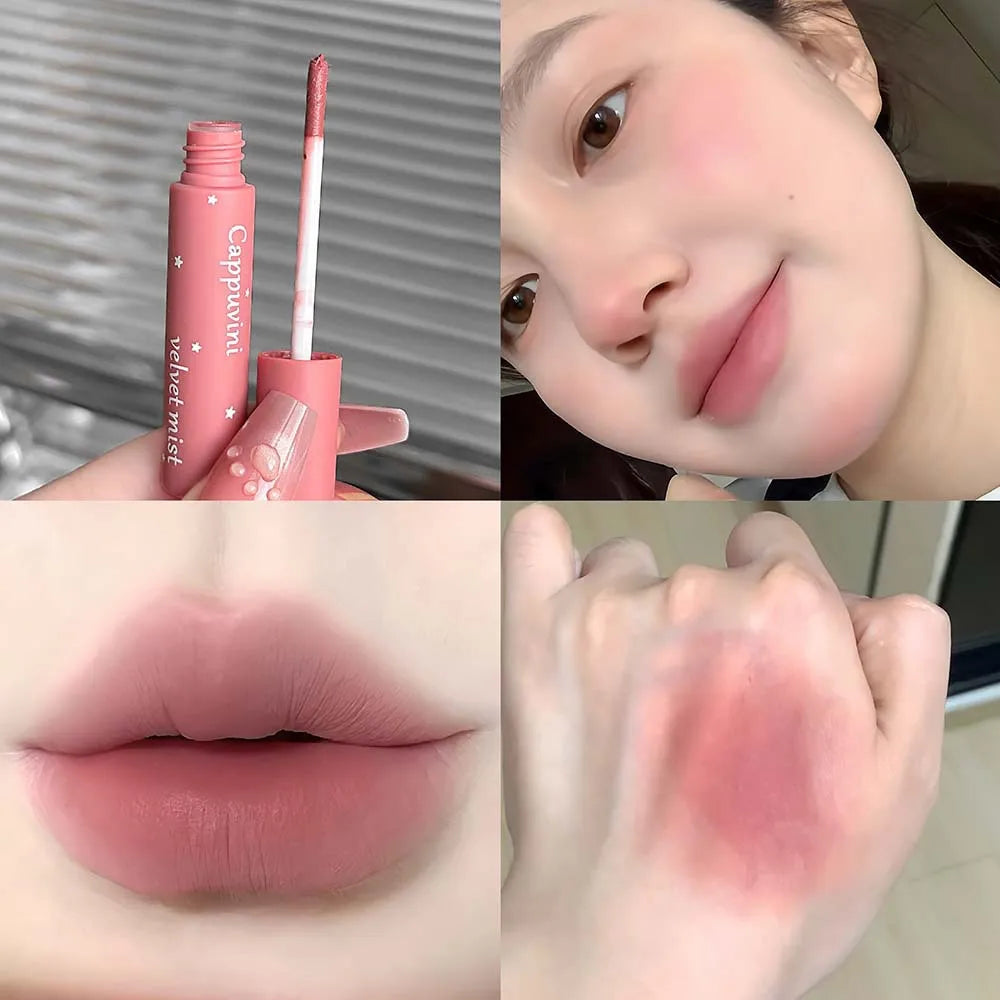 Velvet Matte Lip & Cheek Tint | Waterproof Mousse Lipstick