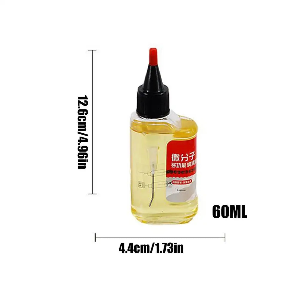 Micromolecular Mechanical Lubricant 60ml Penetrating Anti-Rust Lubricating Oil for Bicycle Chains, Door Locks & Automotive Parts Peaceful Pleasures Health and Wellness 60ml
