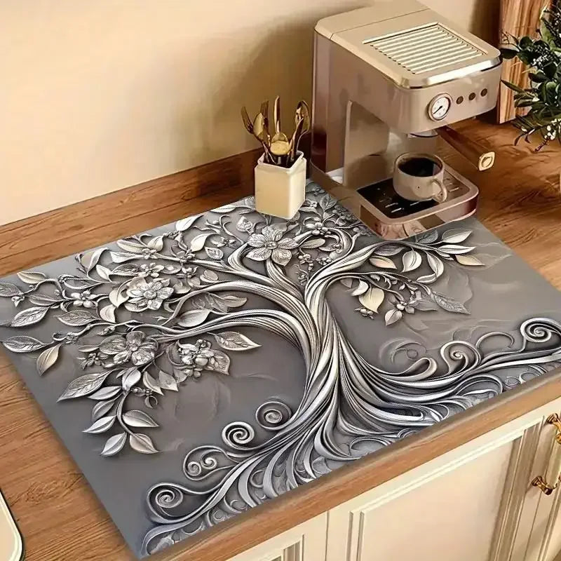 Anti Slip Sun Protection Washable Mat Washer Dryer Covers Top Protector Water Absorption Rubber Mat Kitchen Stove Essential Mat Peaceful Pleasures Health and Wellness