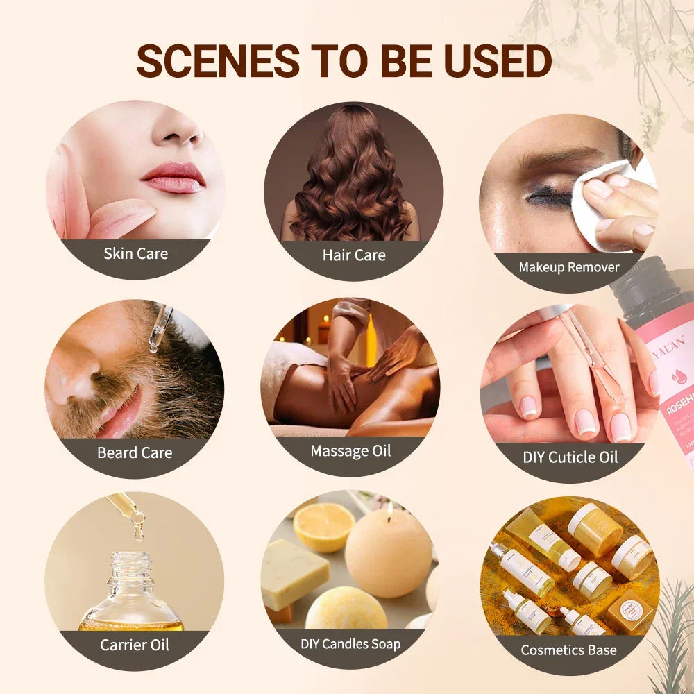 Pure Cold-Pressed Carrier Oils – Jojoba, Argan, Rosehip & More Peaceful Pleasures Health and Wellness