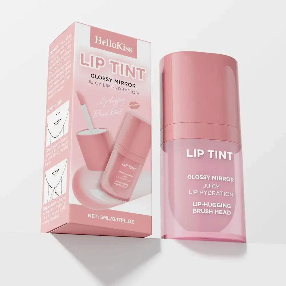 6 Colors Glossy Mirror Juicy Lip Tint Waterproof Non-stick Cup Long Lasting Moisturizing Lipstick High Shiny Lip Gloss Cosmetics Peaceful Pleasures Health and Wellness