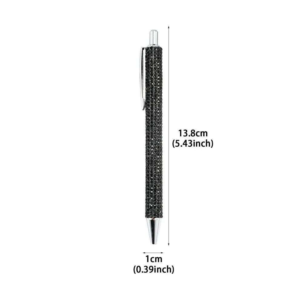 Crystal Rhinestone Ballpoint Pen – Bling Retractable School Pen