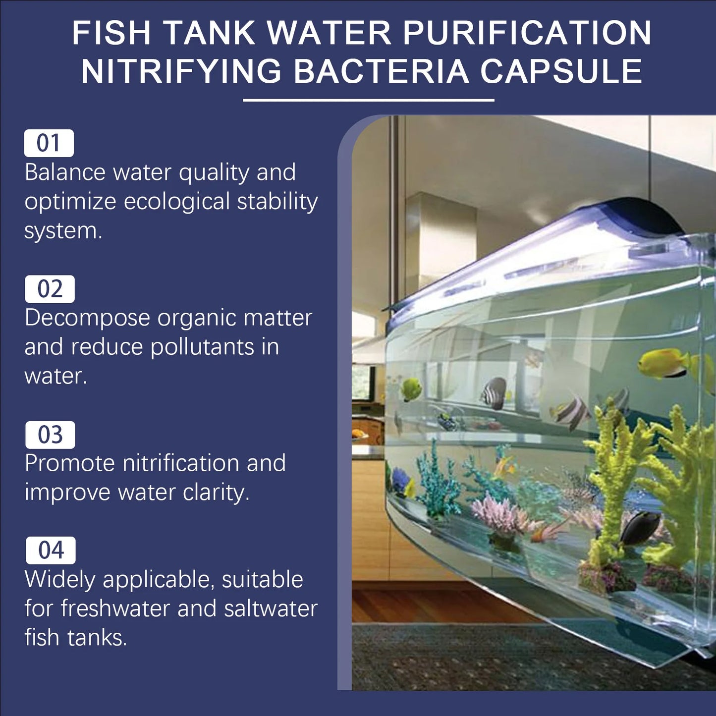 Fish Tank Water Purification Capsules 30g | Aquarium Clarifier