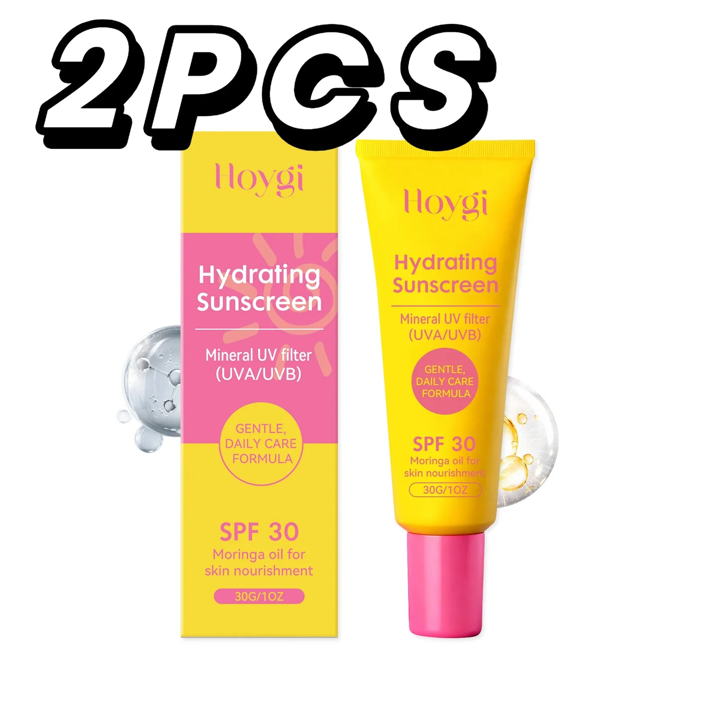 SPF 30+ Mineral Face Cream | Moringa Oil Moisturizer – 30g