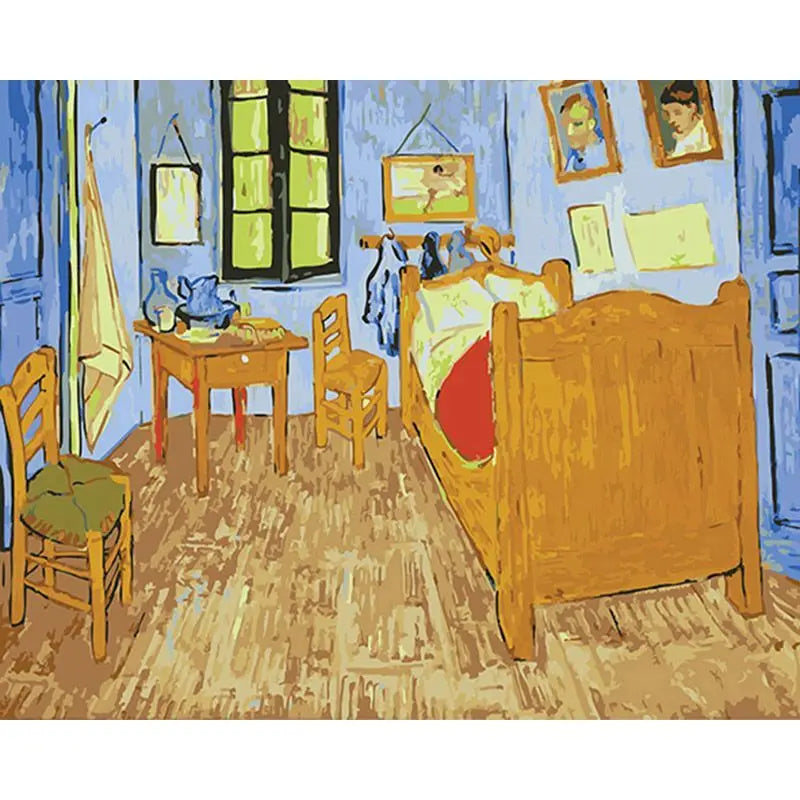 Van Gogh Sky Paint by Numbers Kit | 60x75cm Canvas Art Paint by Numbers Kit Peaceful Pleasures Health and Wellness