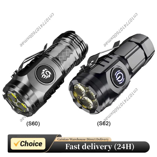 High Power LED Flashlight Torch 20W Ultra Powerful LED Flashlight 18350 Battery Portable Outdoor FlashLight for Hiking Exploring Peaceful Pleasures Health and Wellness