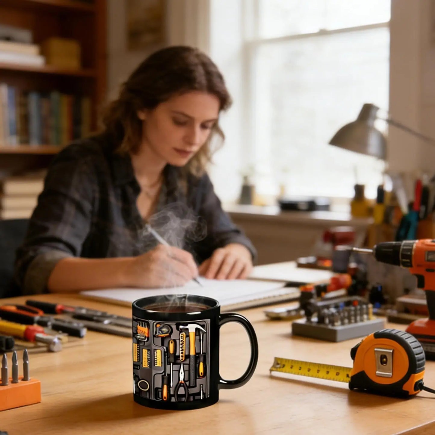 Mechanic Toolbox Coffee Mug | C-Handle Ceramic Cup 11oz Gift