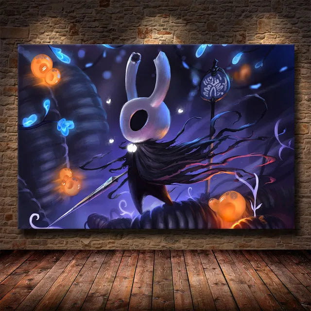 Hollow Knight Hallownest Map HD Canvas Poster | Wall Art Canvas Wall Art Poster Peaceful Pleasures Health and Wellness 38 20x30cm Unframed