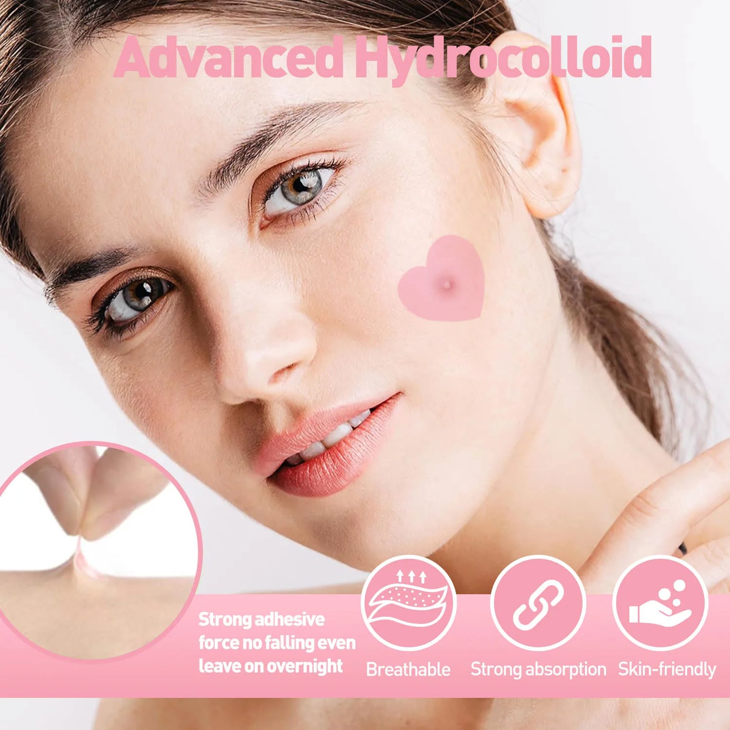 Invisible Waterproof Hydrocolloid Acne Patches – All Skin Types