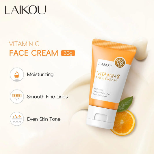 LAIKOU Vitamin C Face Cream – Brightening & Hydrating 30g Vitamin C Face Cream Oasis Select