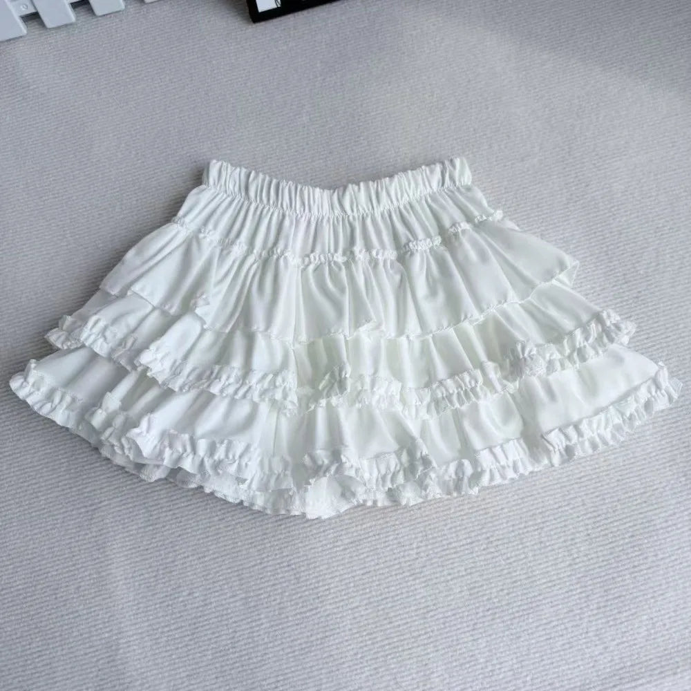 High Waist Pleated Bubble Skirt – Puffy A-Line Mini Skirt