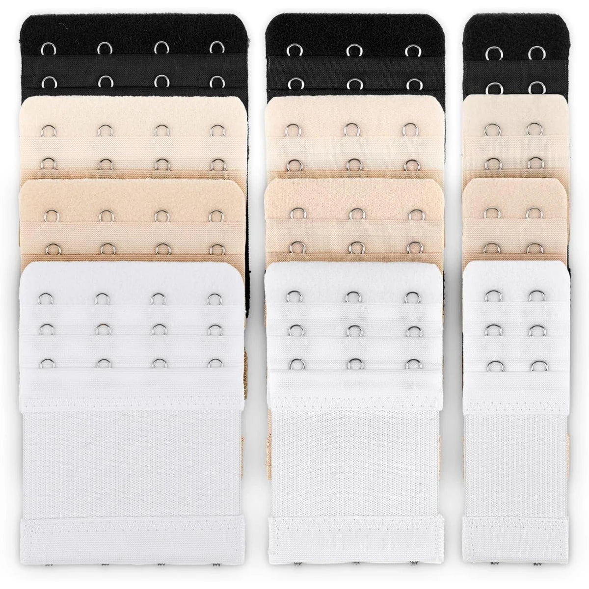 12-Pack Bra Extenders 2/3/4 Hook | Bra Strap Extensions