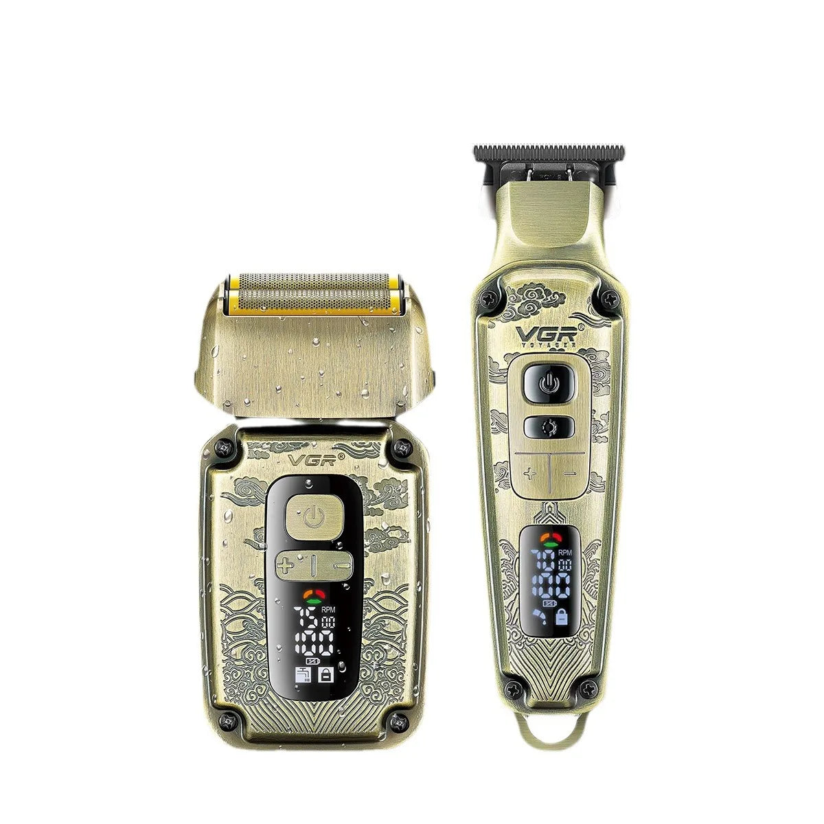 VGR 641 2 in 1 Professional Hair Trimmer Electric Shaver Set Men's Beard Trimmer Edge Hair Clipper Razor Hair Cutter Machine Peaceful Pleasures Health and Wellness