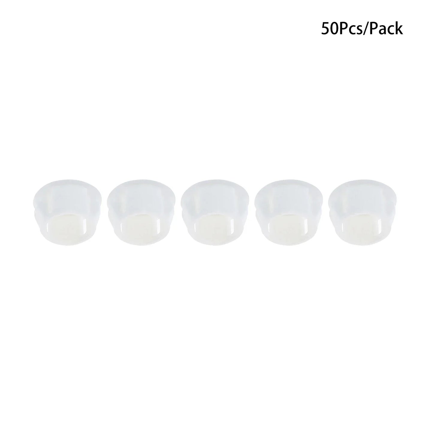 50Pcs Plastic Blanking End Caps Hole Plugs 5mm–32mm Black/White