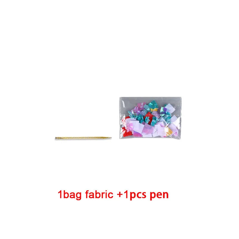 Creative Princess Puzzle Puncture Painting Board Pens Fabric Craft