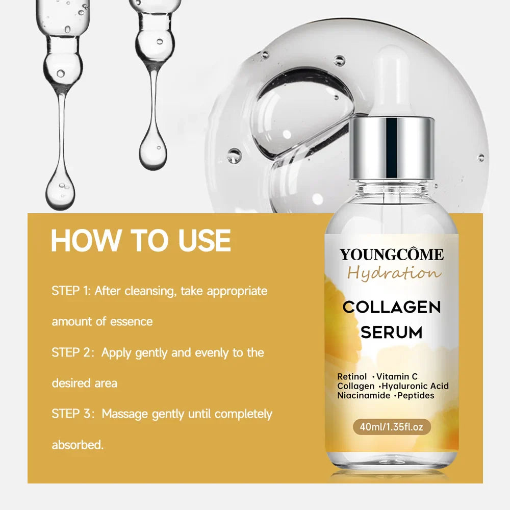 YOUNGCOME Collagen & Niacinamide Face Serum – Firm & Glow