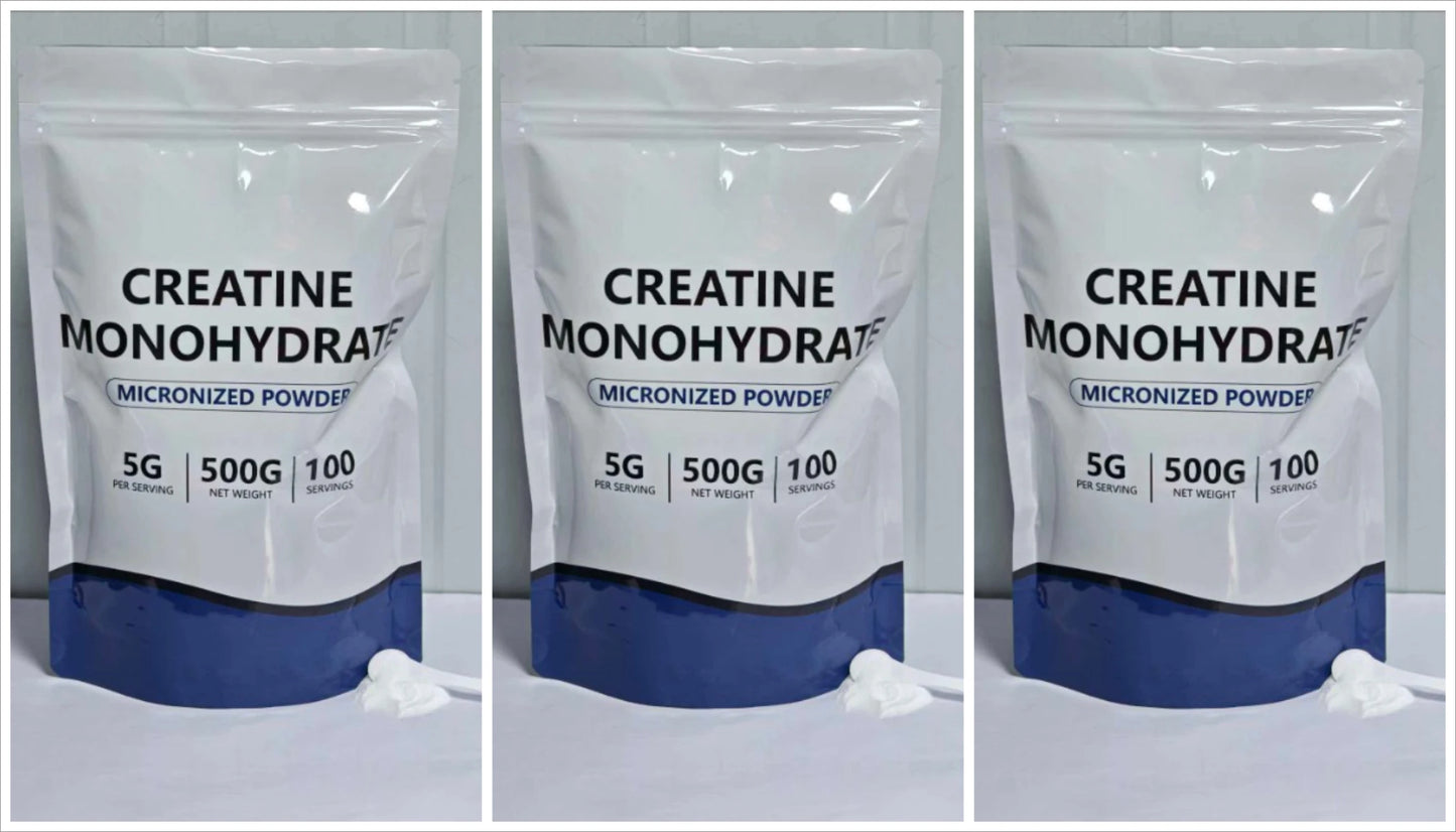 Micronized Creatine Monohydrate Powder 500g | Unflavored GMO-Free