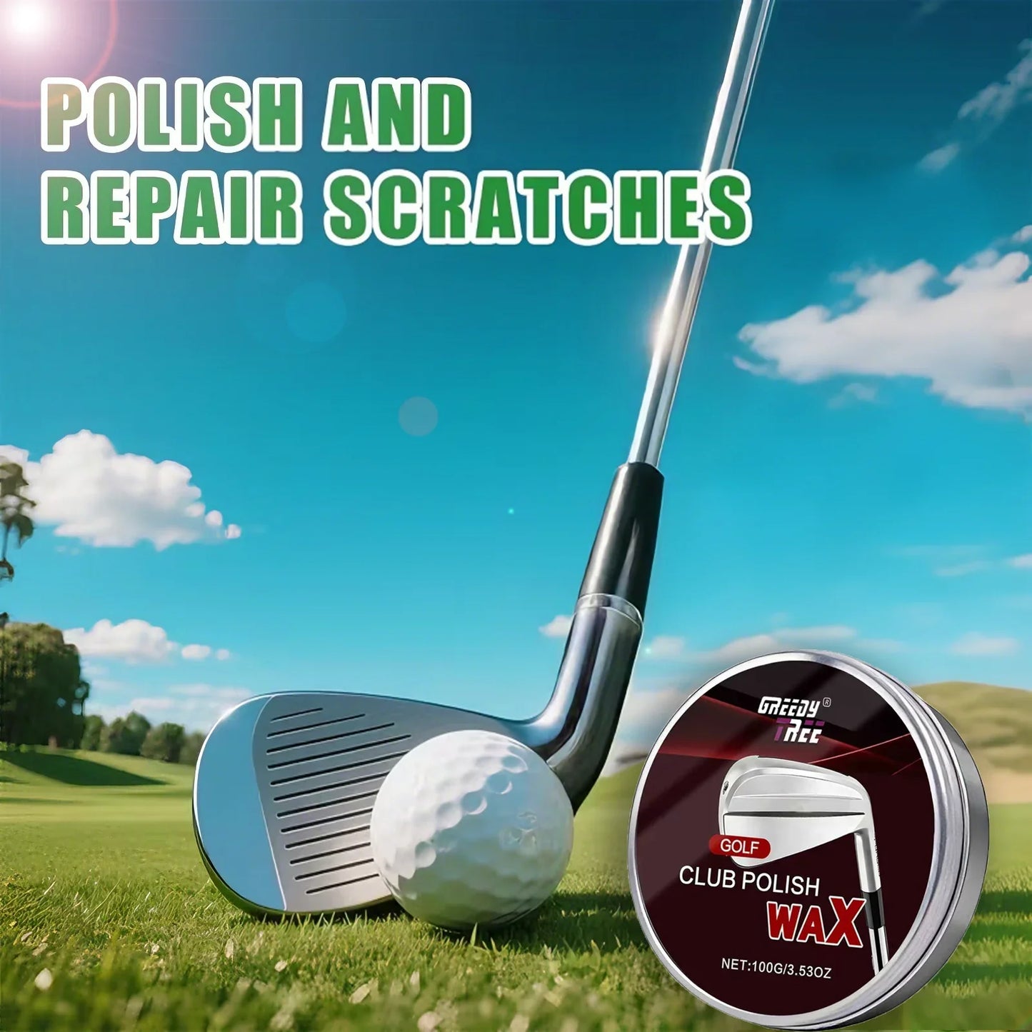 Professional Golf Club Polishing Wax – Remove Scratches & Shine