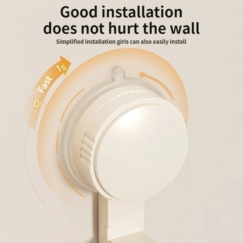 No-Drill Telescopic Clothes Drying Rack | Suction Cup Hooks