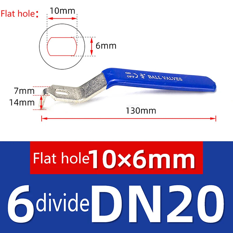 12cm-18.4cm Blue Handle Stainless Steel Ball Valve Handle Accessories Water Pipe Valve Switch Handle Wrench Water Pipe Wrench Peaceful Pleasures Health and Wellness C