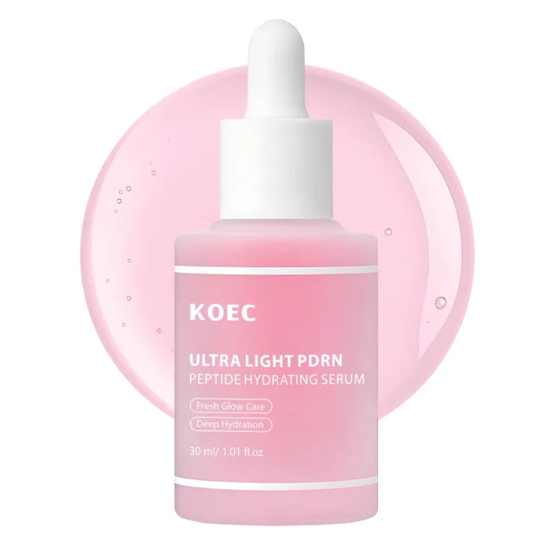 Ultra Light Pdrn Peptide Salmon Serum 30ml Deep Hydrating Pink Facial Essence Improves Dull Dry Skin Moisturizing Face Serum Peaceful Pleasures Health and Wellness