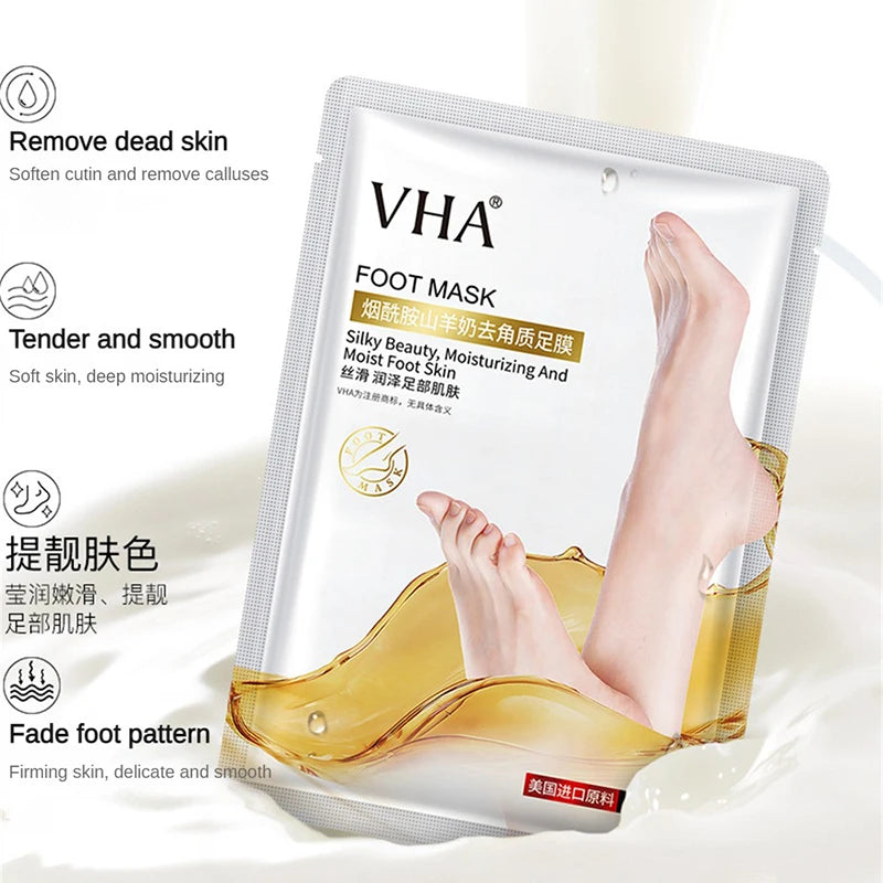 Goat Milk Exfoliating Foot Mask | Dead Skin Removal & Moisture