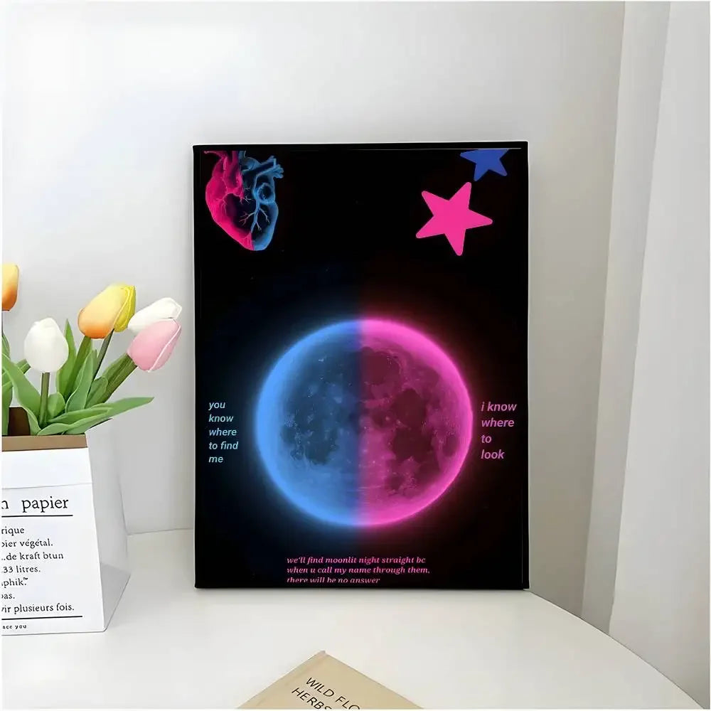 Who Really Cares-T-TV Girl Album Aesthetic Canvas Painting Posters and Prints Wall Picture For Living Room Decoration Peaceful Pleasures Health and Wellness z6 40x50cm Unframed