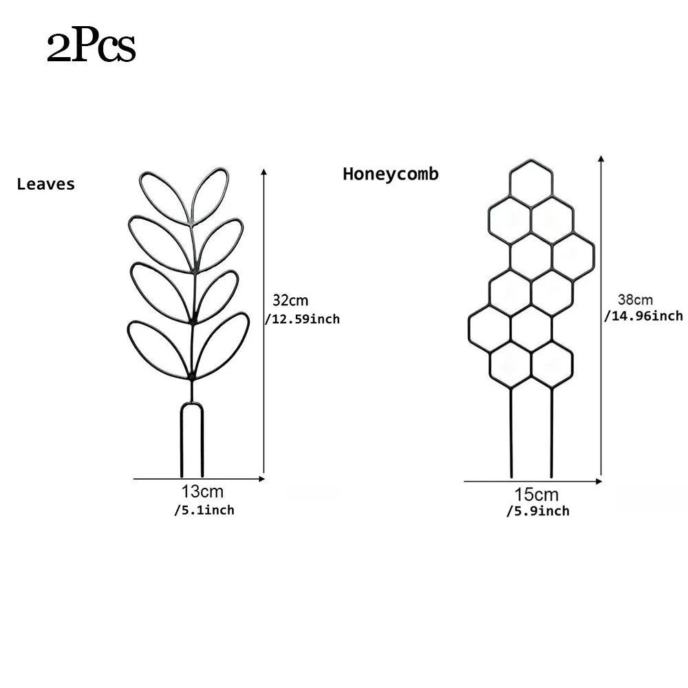 Indoor Plant Trellis – Leaf Shape Climbing Support for Pots Plant Trellis Peaceful Pleasures Health and Wellness