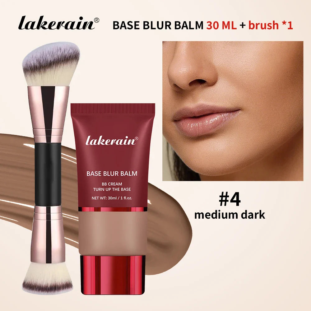 Liquid Foundation & Dual-Brush Combo | 24H Matte Oil Control
