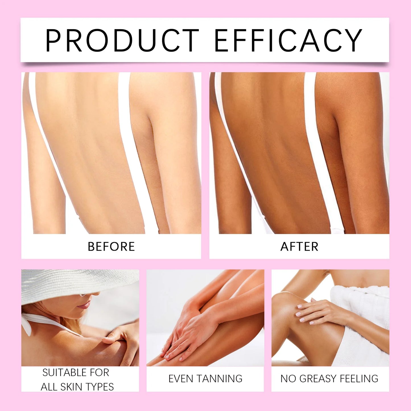 Jaysuing Self Tan Gel – Hydrating Fast-Absorbing Body Bronzer