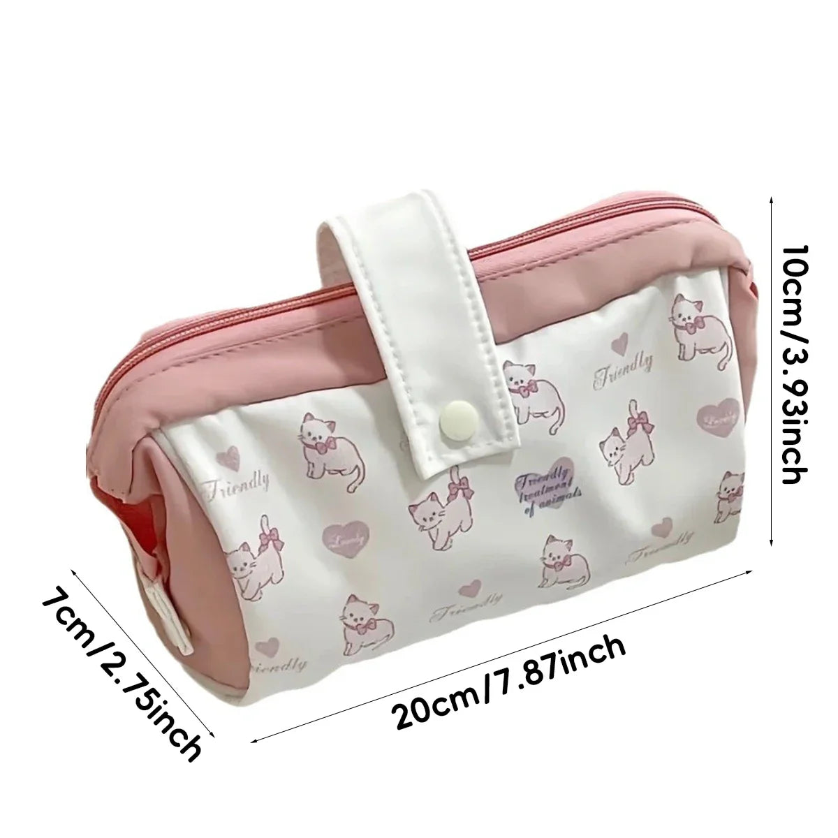 Japanese Dog Pencil Bag Simple Large Capacity Stationery Pouch Storage Bag Pencil Box for Middle High School Students Daily Use Peaceful Pleasures Health and Wellness