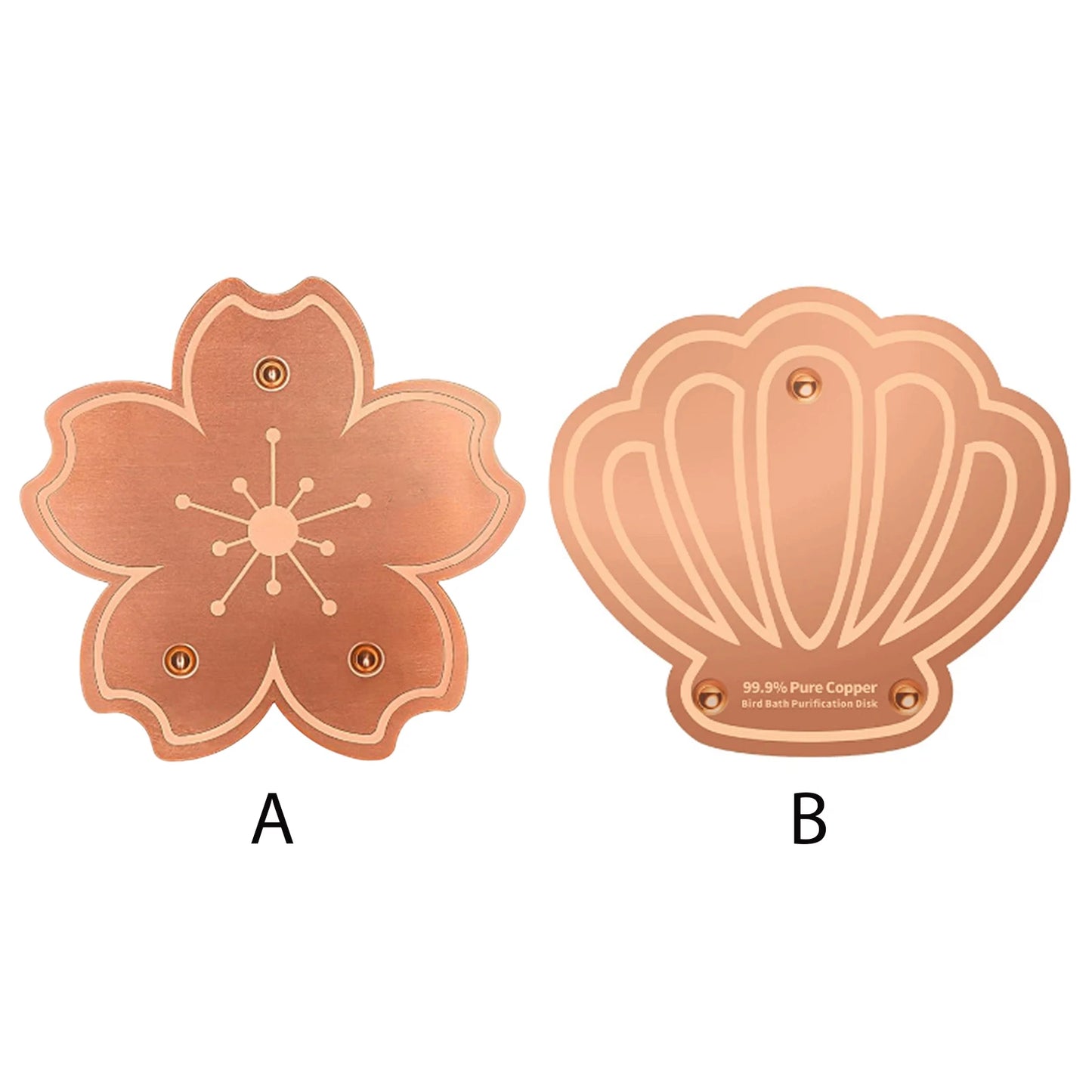 Copper Disc for Bird Bath 0.8mm Self Cleaning Design Copper Plate Keeps Water Fresh for Outdoor Bird Baths & Bowls Peaceful Pleasures Health and Wellness