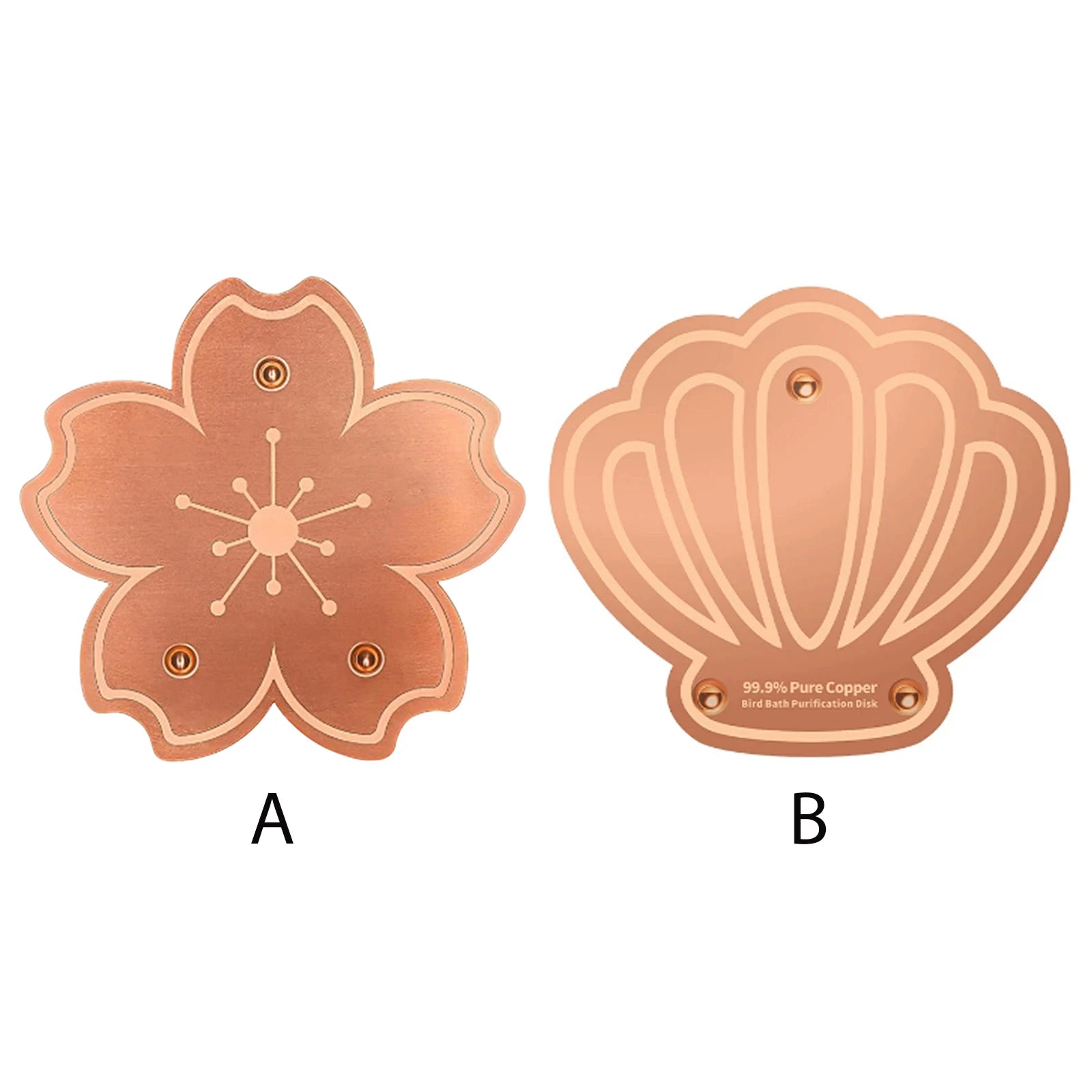 Copper Disc for Bird Bath 0.8mm Self Cleaning Design Copper Plate Keeps Water Fresh for Outdoor Bird Baths & Bowls Peaceful Pleasures Health and Wellness