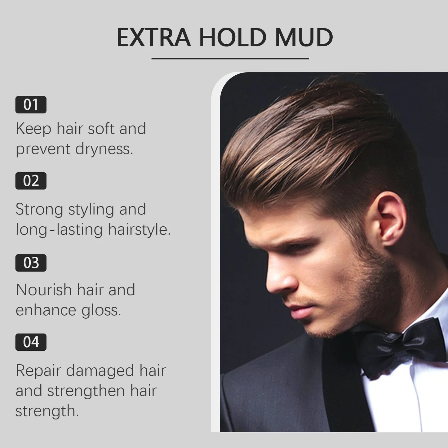 East Moon Keratin Hair Styling Cream | Strong Hold Matte Finish