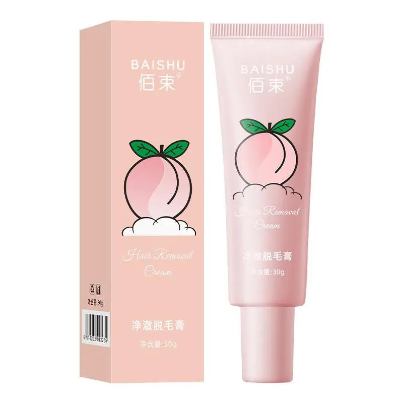 Hair Removal Cream Fast Painless Hair Growth Inhibitor Arm Armpit Legs Intimate Areas Peach Fuzz Remover For Men Woman Peaceful Pleasures Health and Wellness B 30g