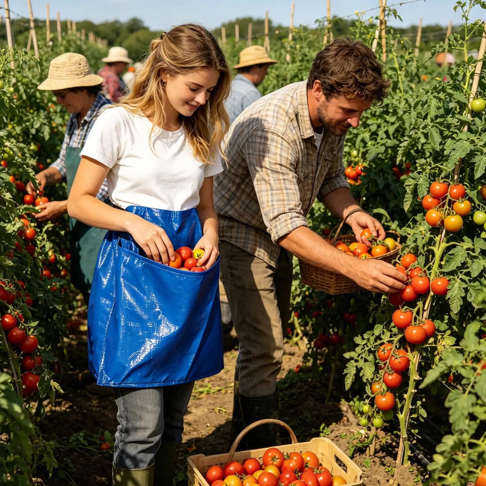 Garden Harvesting Apron with Pocket | Fruit & Veggie Waist Bag Garden Harvesting Apron Peaceful Pleasures Health and Wellness